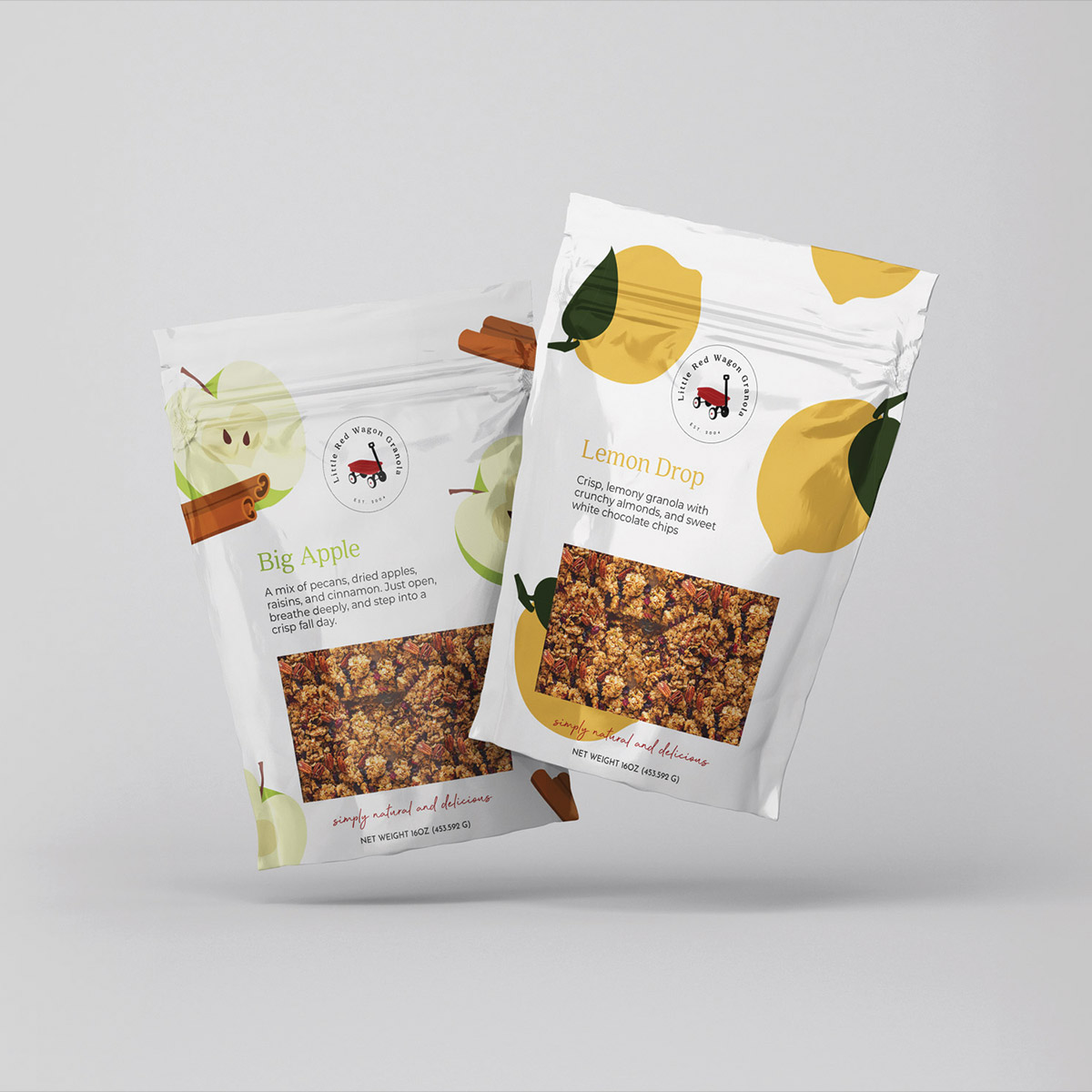 Unique granola flavors from Little Red Wagon Granola